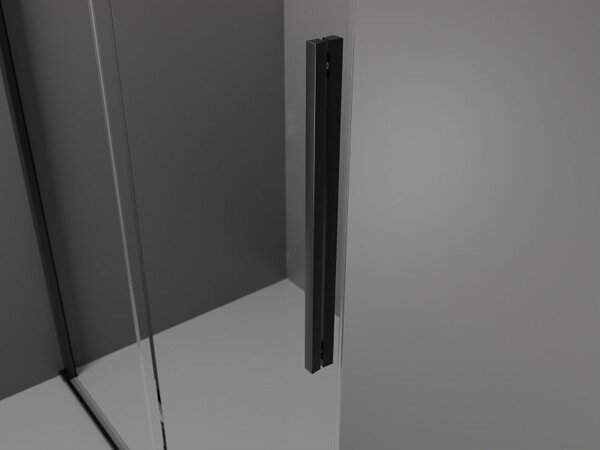 Mexen Velar posuvné sprchové dveře 120 cm, transparentní, černé - 871-120-000-01-70