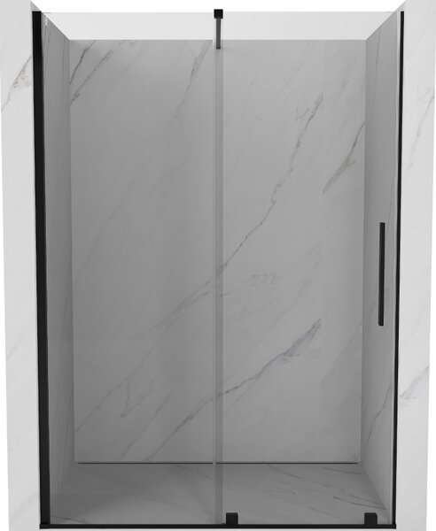 Mexen Velar posuvné sprchové dveře 130 cm, transparentní, černé - 871-130-000-01-70