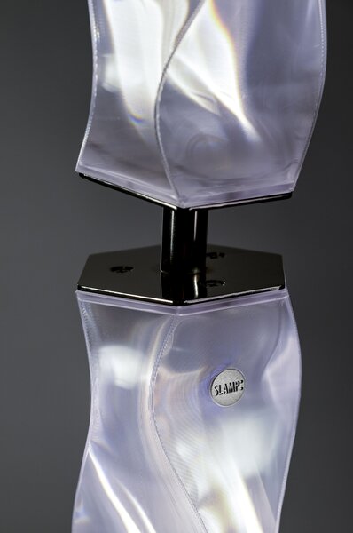 SLAMP HUGFM00PRS00000000EU Hugo, designová stojací lampa, 40W LED 3000K, prisma, výška 205cm