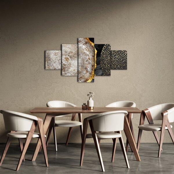 Obraz - Kmen stromu v koláži 2 (125x70 cm)