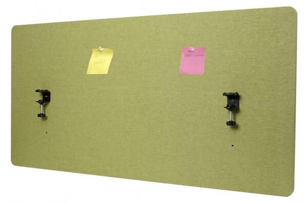 Akustický panel na stůl HWC-G75 - dvoustěnná látka/textil - 60x120 - zelená