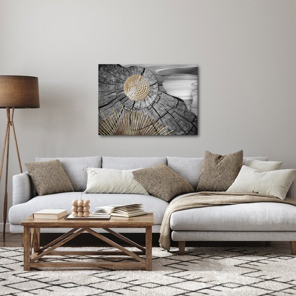 Obraz - Kmen stromu v koláži (70x50 cm)