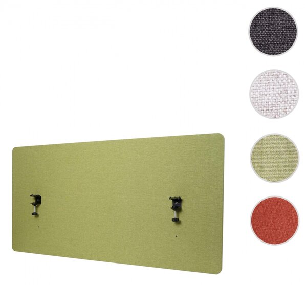 Akustický panel na stůl HWC-G75 - dvoustěnná látka/textil - 60x120 - zelená