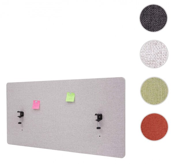 Akustický panel na stůl HWC-G75 - dvoustěnná látka/textil - 60x120 - hnědá
