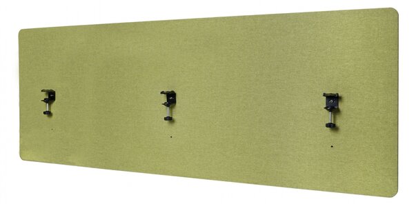 Akustický panel na stůl HWC-G75 - dvoustěnná látka/textil - 60x160 cm - zelená