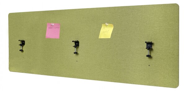 Akustický panel na stůl HWC-G75 - dvoustěnná látka/textil - 60x160 cm - zelená