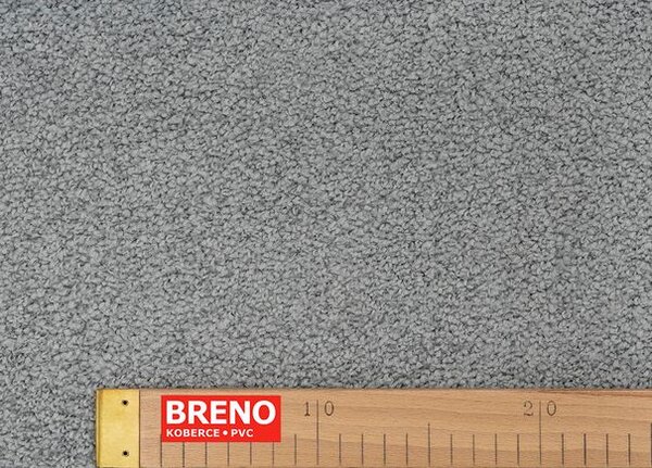 Breno Metrážový koberec SOPHIA 920 šedý, šíře 500 cm, Šedá