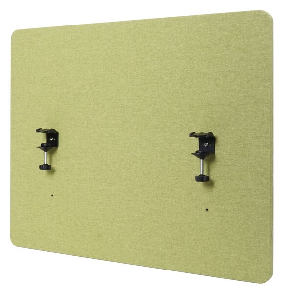 Akustický panel na stůl HWC-G75 - dvoustěnná látka/textil - 60x75cm - zelená