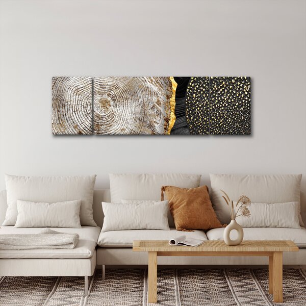 Obraz - Kmen stromu v koláži 2 (170x50 cm)
