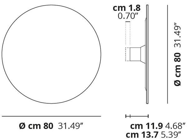 Lodes 16748 2023 Puzzle Mega Round Large, černé svítidlo pro nepřímé osvětlení, 4x15W LED 2700/3000K stmívatelné, prům. 80cm