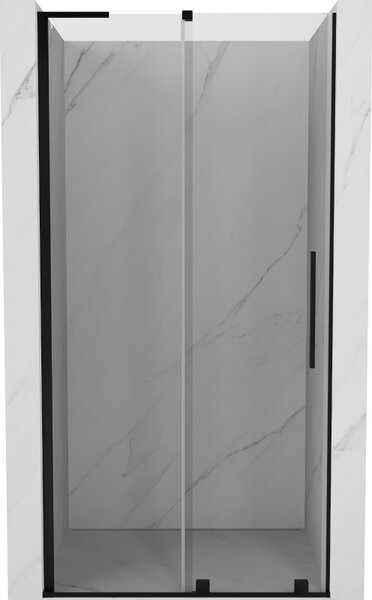 Mexen Velar L sprchové dveře posuvné 120 cm, průhledné, černé - 871-120-003-01-70