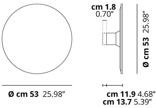 Lodes 16746 3923 Puzzle Mega Round Small, svítidlo pro nepřímé osvětlení v barvě taupe, 3x15W LED 2700/3000K stmívatelné, prům. 53cm