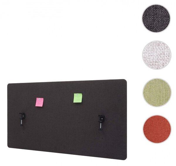Akustický panel na stůl HWC-G75 - dvoustěnná látka/textil - 60x120 - hnědo-šedá