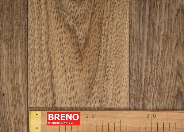 Breno PVC AMBIENT Gambel Oak 662M – tmavé dřevo, šíře 400 cm