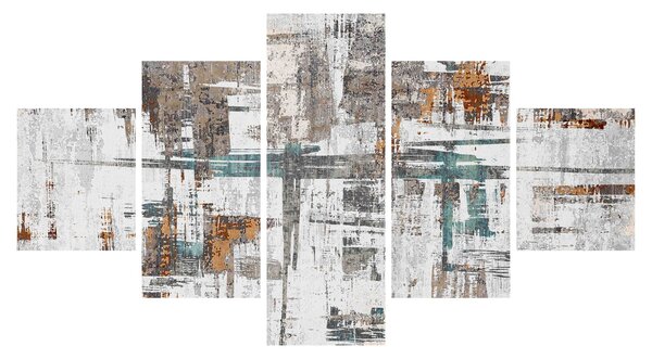 Obraz - Abstraktní tahy (125x70 cm)