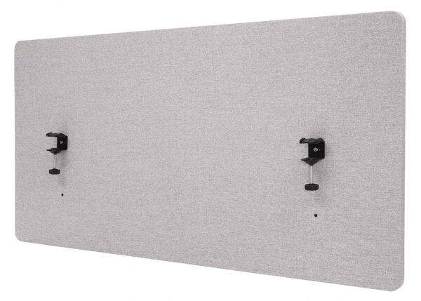 Akustický panel na stůl HWC-G75 - dvoustěnná látka/textil - 60x120 - šedá