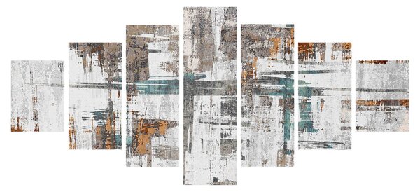 Obraz - Abstraktní tahy (210x100 cm)