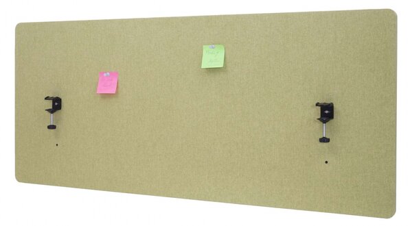 Akustický panel na stůl HWC-G75 - dvoustěnná látka/textil - 60x140 - zelená