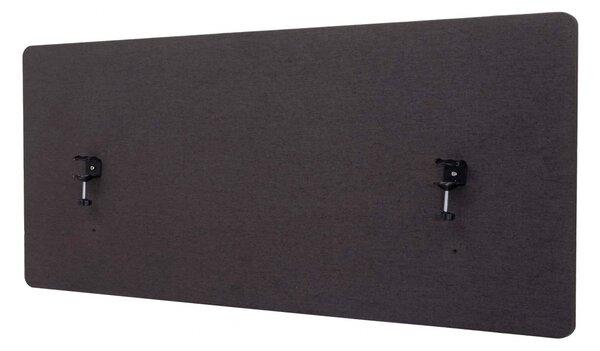 Akustický panel na stůl HWC-G75 - dvoustěnná látka/textil - 60x140 - hnědo-šedá