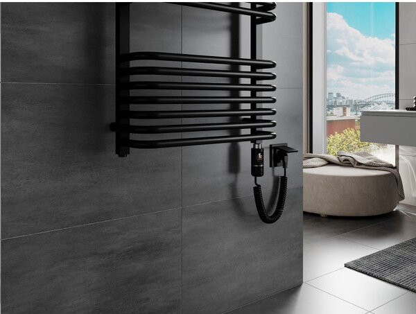 Mexen Apollo elektrický radiátor 1210 x 550 mm, 600 W, černý - W117-1210-550-2600-70