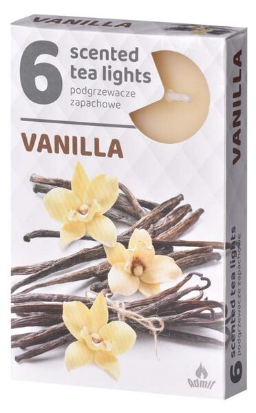 Vonné čajové svíčky 6ks, Vanilla