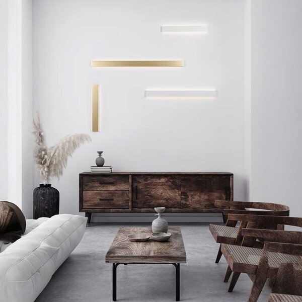 Nova Luce Seline LED nástěnné svítidlo IP44 CRI90 Černá1200mm