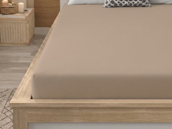 Prostěradlo z mikrovlákna MICROVELLE béžové 90x200 cm