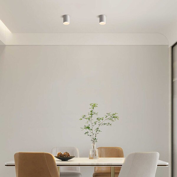 Arco LED přisazené kovové svítidlo Ra>90 antiglare Ø52mm - 8WČerná