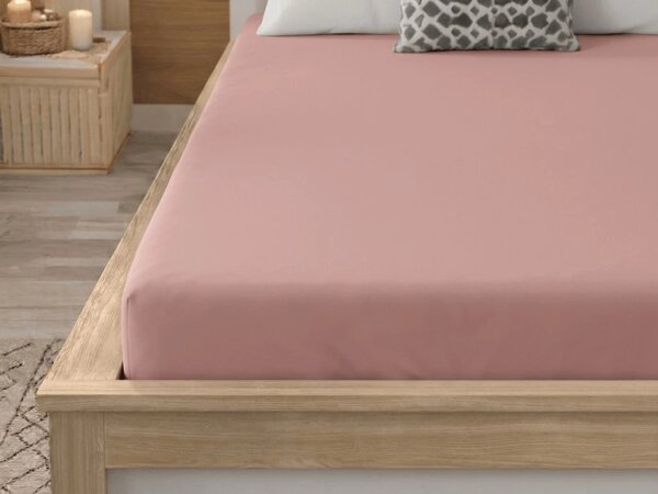 Prostěradlo z mikrovlákna MICROVELLE světle růžové 90x200 cm