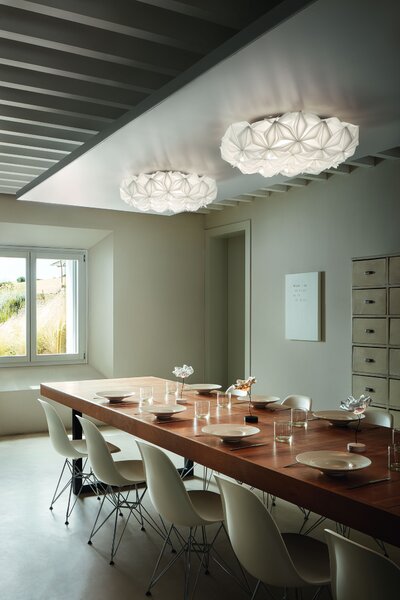 SLAMP LAVCL00WHT00000000EU La Vie large, bílé designové svítidlo, 3x12W LED E27, prům. 71cm