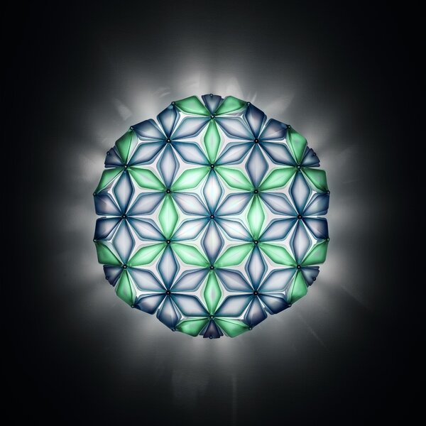 SLAMP LAVCL00BLU00000000EU La Vie large, modré designové svítidlo, 3x12W LED E27, prům. 71cm