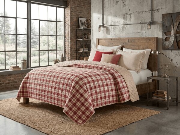 Přehoz na postel TARTAN HEART, barevný Rozměr: 170 x 210 cm