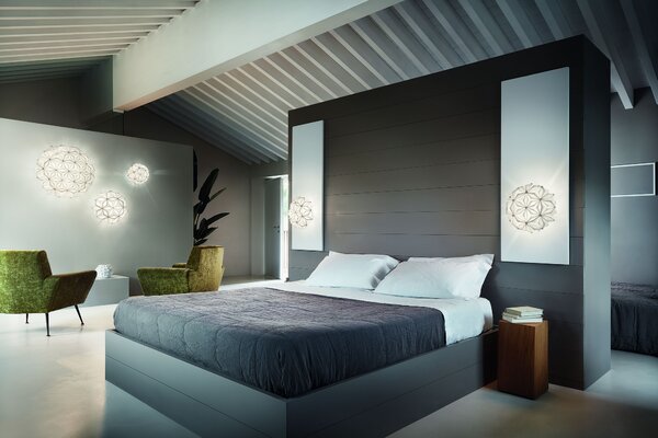 SLAMP LAVCS00WHT00000000EU La Vie mini, bílé designové svítidlo, 2x6W LED E14, prům. 36cm