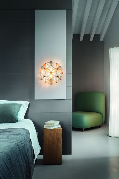 SLAMP LAVCS00ORG00000000EU La Vie mini, ambrové designové svítidlo, 2x6W LED E14, prům. 36cm