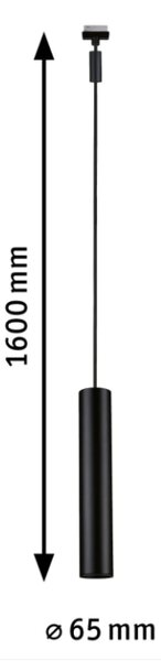 Paulmann 96818 Catalejo, závěsné svítidlo pro Urail, 1x10W GU10, černá, výška 38cm