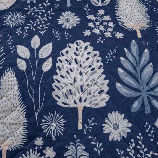 Přehoz na postel INDIGO BLOOM, modrý Rozměr: 220 x 240 cm