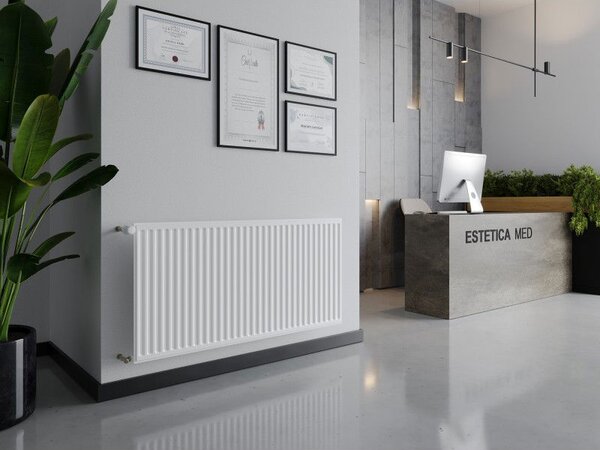 Mexen CH10 Hygienický deskový radiátor 300 x 400 mm, boční připojení, 132 W, bílý - W410H-030-040-00