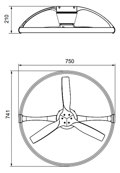 Mantra 7803 Nepal Mini, stropní svítidlo s ventilátorem a dálkovým ovladačem, LED 55W 2700K-5000K, dřevo/bílá, průměr 75cm