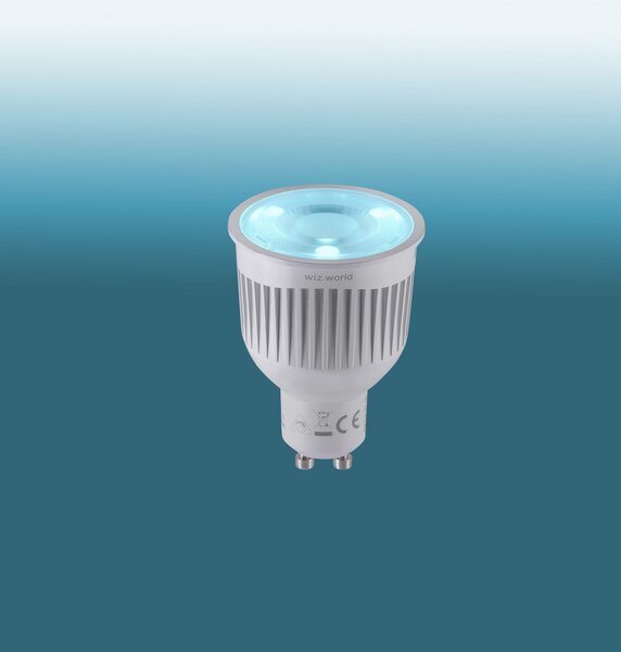 Trio 956-88 inteligentní LED žárovka 1x6,5W | GU10 | 360lm | 2200-6500K | RGBW - stmívatelná, nastavení teploty osvětlení, technologie WiZ, dálkové ovládání, paměťová funkce, bílá