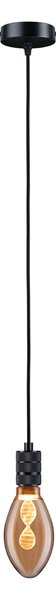 Paulmann 78432 Tilla, černé svítidlo pro dekorativní žárovku, 1x60W E27 délka 210cm