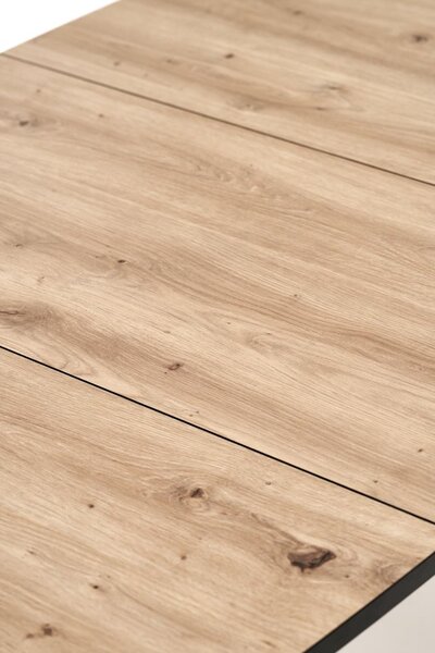 Halmar Rozkládací jídelní stůl BARRIL 130(170)x80 dub artisan/černá