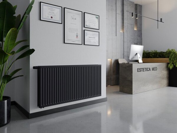 Mexen CVH20 Hygienický deskový radiátor 600 x 2000 mm, spodní připojení, 2198 W, antracit - W620H-060-200-66