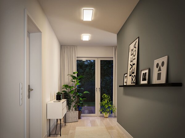 Paulmann 79926 Atria Shine, bílé stropní svítidlo s korónou 22W LED 4000K, 58x20cm