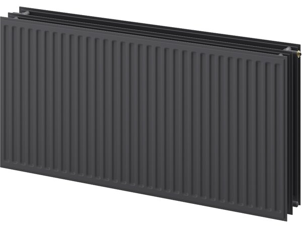 Mexen CVH30 Hygienický deskový radiátor 300 x 3000 mm, spodní připojení, 2617 W, antracit - W630H-030-300-66
