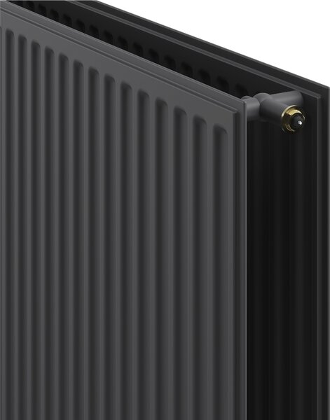 Mexen CVH20 Hygienický deskový radiátor 600 x 2000 mm, spodní připojení, 2198 W, antracit - W620H-060-200-66