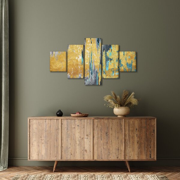 Obraz - Zlatý design (125x70 cm)