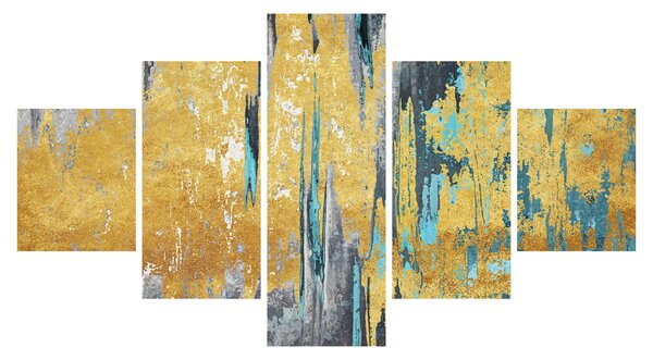 Obraz - Zlatý design (125x70 cm)