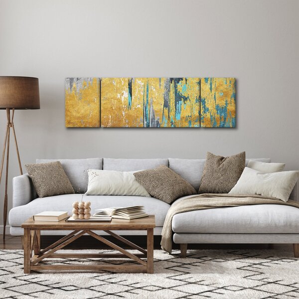 Obraz - Zlatý design (170x50 cm)