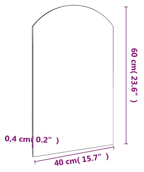 Zrcadlo 60 x 40 cm sklo 326087