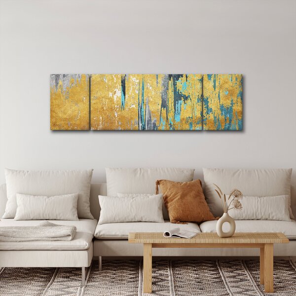 Obraz - Zlatý design (170x50 cm)